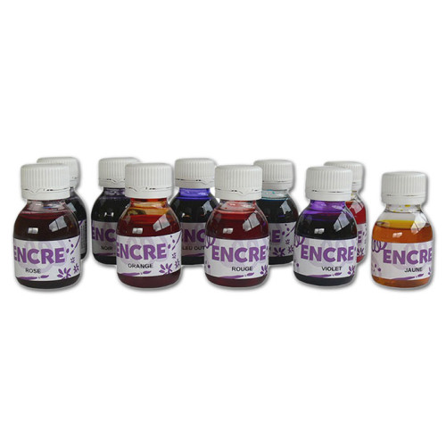 Encre Magique Versatile Oz International - Lot 6 Flacons 250ml - Change De Couleur Avec Révélateur