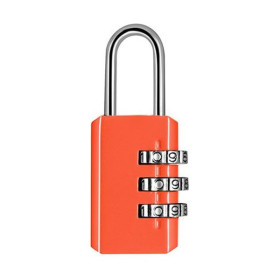WONDAY - Metal Combination Padlock - Orange