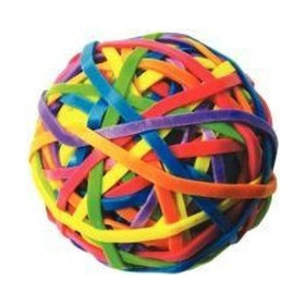 WONDAY - Ball of Fluo Rubber Bands - 38 x 3 mm - 70 g