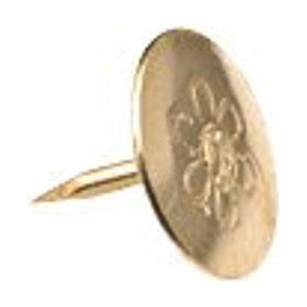 WONDAY - Flat Brass Pushpins Gold - Pack of 100