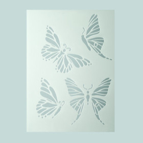 EFCO - Pochoir - Papillons - DIN A5 - Lot de 4