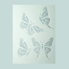 EFCO - Pochoir - Papillons - DIN A5 - Lot de 4