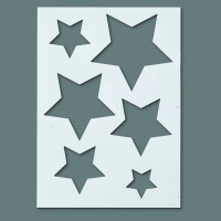 EFCO - Pochoir - Étoiles - DIN A5 - Lot de 6