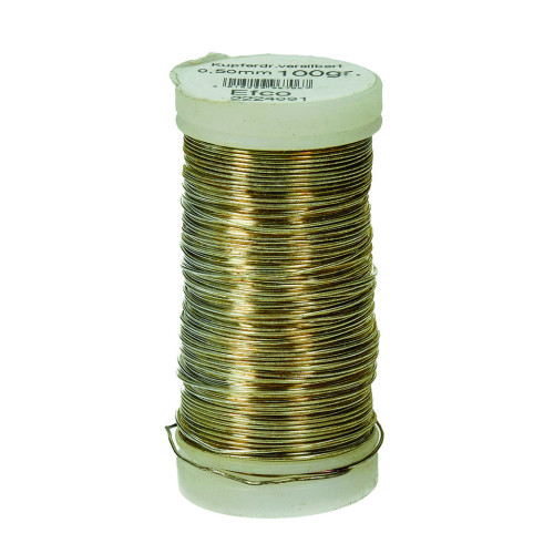 EFCO - Fil en Cuivre - 0,50 mm - 100 g / Env. 55 m - Argenté