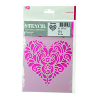 EFCO - Pochoir - Coeur - DIN A5 - Lot de 2