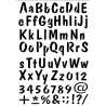 EFCO - Pochoir - Lettres+chiffres - DIN A4 - Lot de 73
