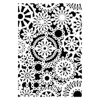 EFCO - Pochoir - Fleurs - DIN A5 - Lot de 1