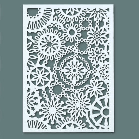 EFCO - Pochoir - Fleurs - DIN A5 - Lot de 1