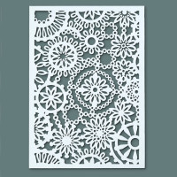 EFCO - Pochoir - Fleurs - DIN A5 - Lot de 1