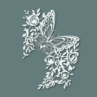 EFCO - Pochoir - Papillon - DIN A4 - Lot de 1