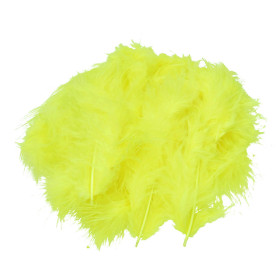EFCO - Plumes Marabout - 100 - 120 mm - 2 g Env. 20 Pièces - Jaune