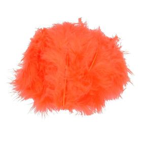 EFCO - Plumes Marabout - 100 - 120 mm - 2 g Env. 20 Pièces - Orange