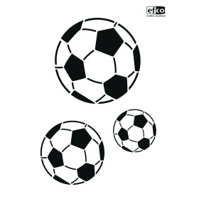 EFCO - Pochoir - Football - DIN A4 - Lot de 3