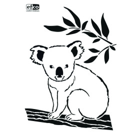 EFCO - Pochoir - Koala / Eucalyptus - DIN A4 - Lot de 1