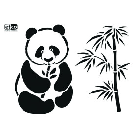 EFCO - Pochoir - Panda / Bambou - DIN A4 - Lot de 1
