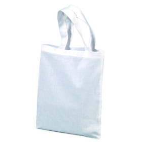 EFCO - Cabas en Coton - Anses Courtes - 28 X 24 cm - 105 g / M² - Blanc