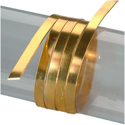 EFCO - Fil Aluminium Anodisé - Plat - 1 X 5 mm - 2 m - Doré
