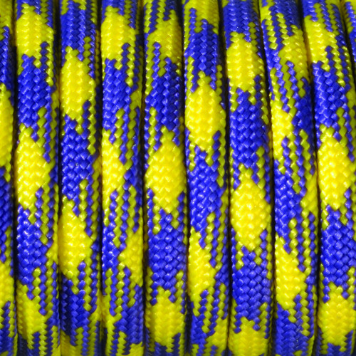EFCO - Paracorde - Mélange de Couleurs - 4 mm X 4 m - 1 Pièce - Jaune Mauve Bleu