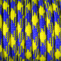 EFCO - Paracorde - Mélange de Couleurs - 4 mm X 4 m - 1 Pièce - Jaune Mauve Bleu