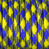 EFCO - Paracorde - Mélange de Couleurs - 4 mm X 4 m - 1 Pièce - Jaune Mauve Bleu