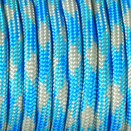 EFCO - Paracorde - Mélange de Couleurs - 4 mm X 4 m - 1 Pièce - Bleu Azur Gris Clair