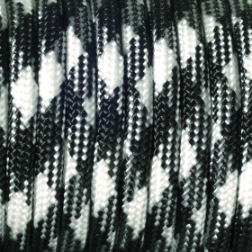 EFCO - Paracorde - Mélange de Couleurs - 4 mm X 4 m - 1 Pièce - Noir Blanc