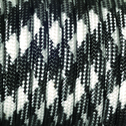 EFCO - Paracorde - Mélange de Couleurs - 4 mm X 4 m - 1 Pièce - Noir Blanc