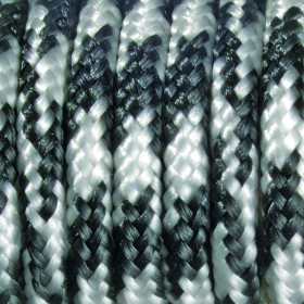 EFCO - Paracorde - Mélange de Couleurs - 2 mm X 4 m - 1 Pièce - Noir Blanc
