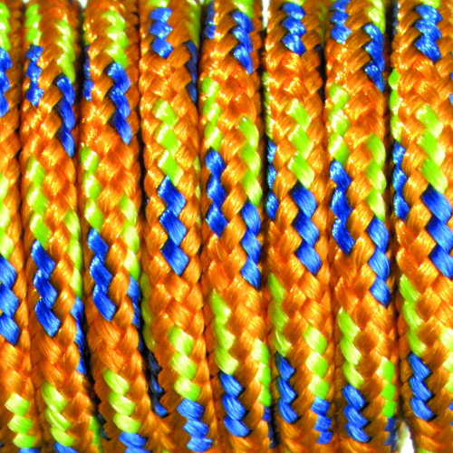 EFCO - Paracorde - Mélange de Couleurs - 2 mm X 4 m - 1 Pièce - Orange Bleu Vert Clair