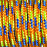EFCO - Paracorde - Mélange de Couleurs - 2 mm X 4 m - 1 Pièce - Orange Bleu Vert Clair
