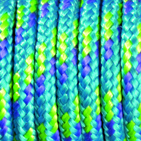 EFCO - Paracorde - Mélange de Couleurs - 2 mm X 4 m - 1 Pièce - Bleu Vert Clair Blanc