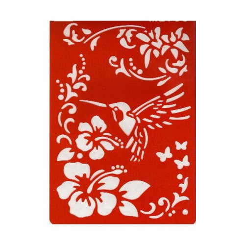 EFCO - Pochoir - Colibris - DIN A4 - Lot de 2