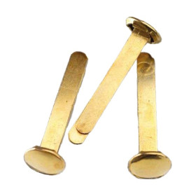 EFCO - Attaches Parisiennes - 17mm - 100 Pièces - Laiton