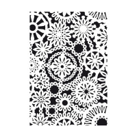 EFCO - Pochoir - Fleurs - DIN A5 - Lot de 1