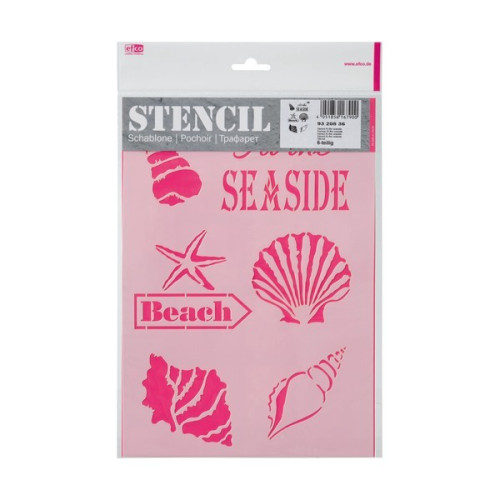 EFCO - Pochoir - At The Seaside - DIN A4 - Lot de 6