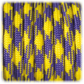 EFCO - Paracorde - Mélange de Couleurs - 4 mm X 4 m - 1 Pièce - Jaune Mauve Bleu