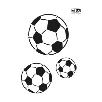 EFCO - Pochoir - Football - DIN A4 - Lot de 3