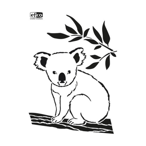 EFCO - Pochoir - Koala / Eucalyptus - DIN A4 - Lot de 1