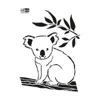 EFCO - Pochoir - Koala / Eucalyptus - DIN A4 - Lot de 1