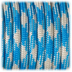 EFCO - Paracorde - Mélange de Couleurs - 4 mm X 4 m - 1 Pièce - Bleu Azur Gris Clair