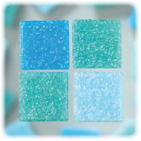 EFCO - MosaixPro - Cailloux de Verre - 10 X 10 X 4 mm - 200 g Env. 302 Pièces - Turquoise Mix