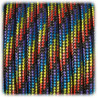 EFCO - Paracorde - Mélange de Couleurs - 4MM X 4M - 1 Pièce - Arc-en-Ciel / Noir