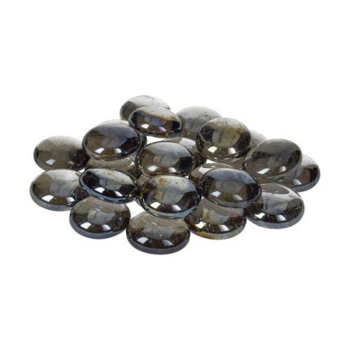 EFCO - Nuggets en Verre Irisé - 18 - 20 mm - 100 g / Env. 20 Pièces - Noir