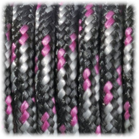 EFCO - Paracorde - Mélange de Couleurs - 2 mm X 4 m - 1 Pièce - Noir Blanc Pink