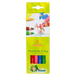 JOLLY Crayons de Couleur Superstick pour Enfants - Mini, 6 pièces - From  Austria