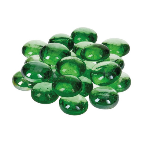 EFCO - Nuggets en Verre Irisé - 18 - 20 mm - 100 g / Env. 20 Pièces - Vert Tendre