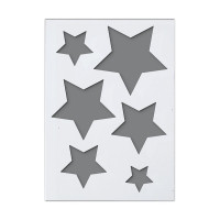 EFCO - Pochoir - Étoiles - DIN A5 - Lot de 6