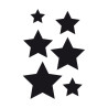 EFCO - Pochoir - Étoiles - DIN A5 - Lot de 6