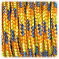 EFCO - Paracorde - Mélange de Couleurs - 2MM X 4M - 1 Pièce - Orange / Bleu / Vert Clair