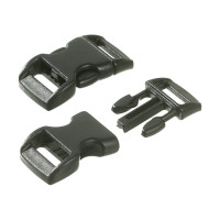 EFCO - Plastic Clip Buckle - 16 / 20 mm - 100 Pieces - Black